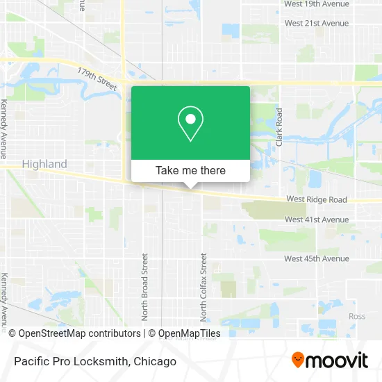 Pacific Pro Locksmith map