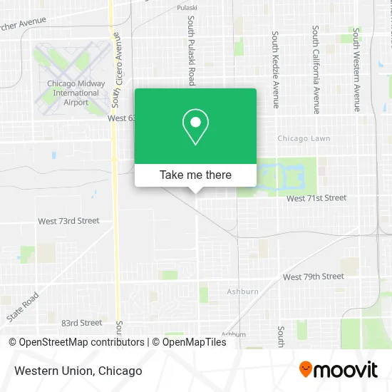 Western Union map