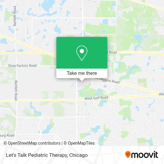 Let's Talk Pediatric Therapy map