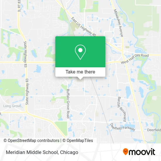 Meridian Middle School map