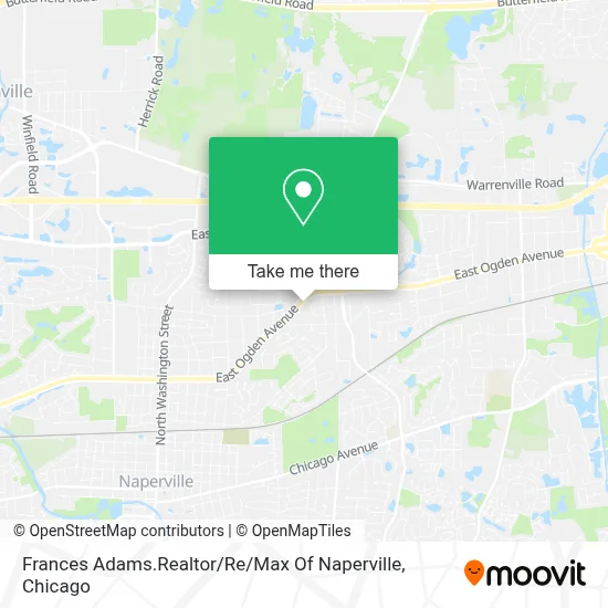 Frances Adams.Realtor / Re / Max Of Naperville map