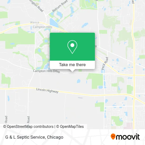 G & L Septic Service map
