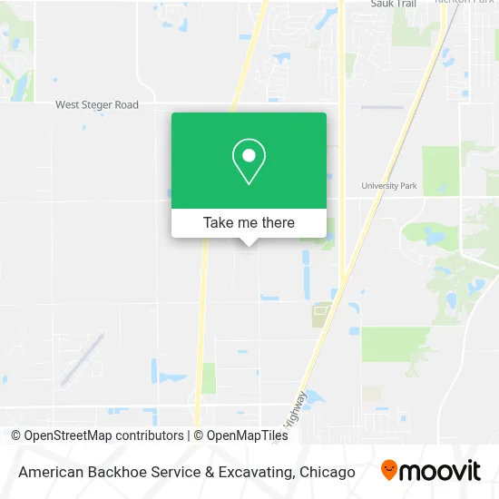 American Backhoe Service & Excavating map