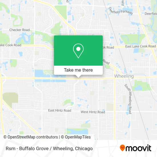 Rsm - Buffalo Grove / Wheeling map
