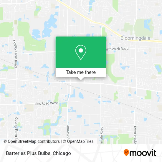 Batteries Plus Bulbs map