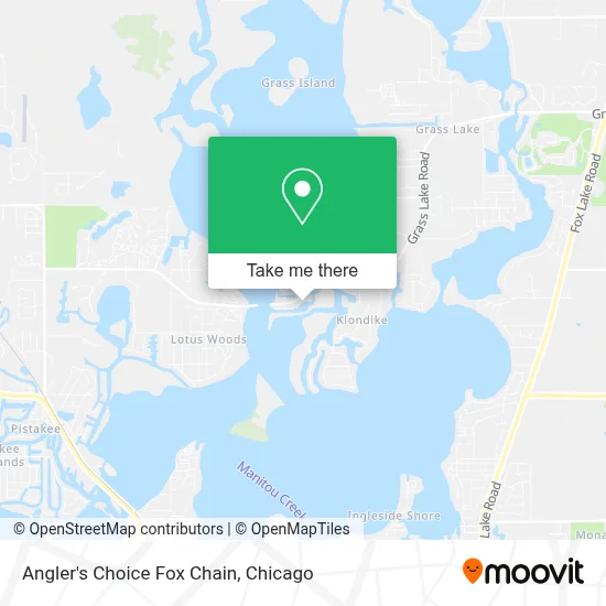 Angler's Choice Fox Chain map