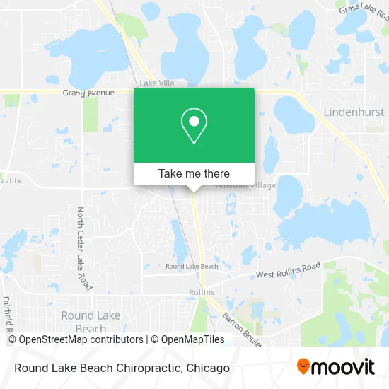 Round Lake Beach Chiropractic map