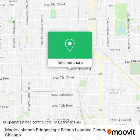 Magic Johnson Bridgescape Edison Learning Center map