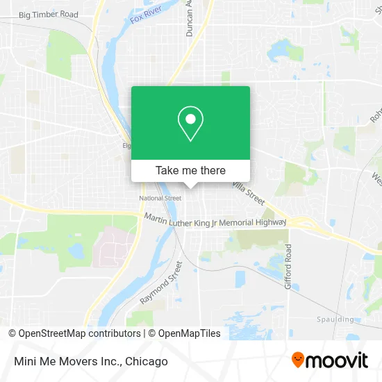 Mini Me Movers Inc. map