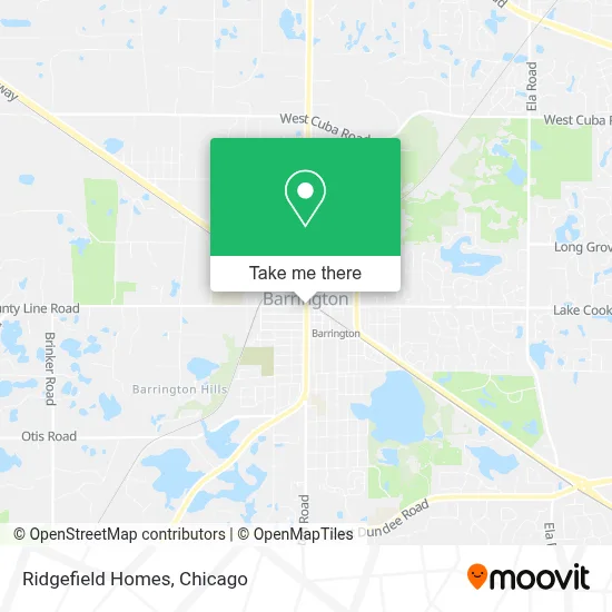 Ridgefield Homes map