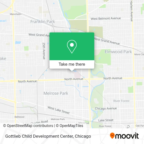 Gottlieb Child Development Center map