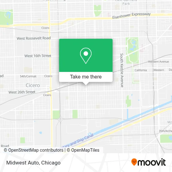 Midwest Auto map