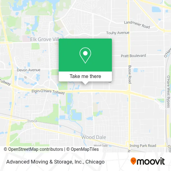 Advanced Moving & Storage, Inc. map