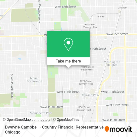 Dwayne Campbell - Country Financial Representative map