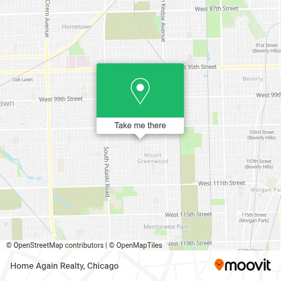 Home Again Realty map