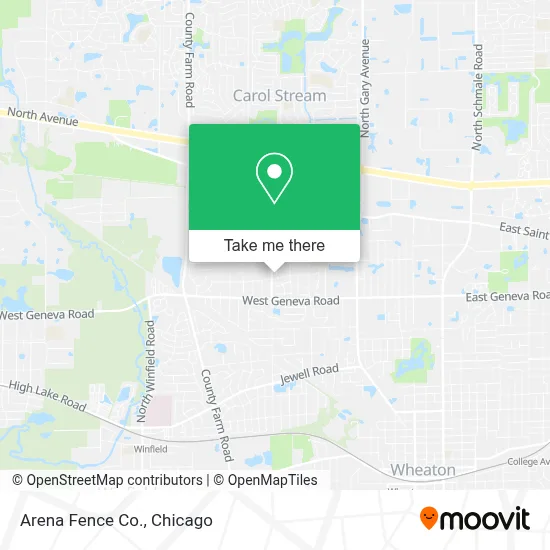 Arena Fence Co. map