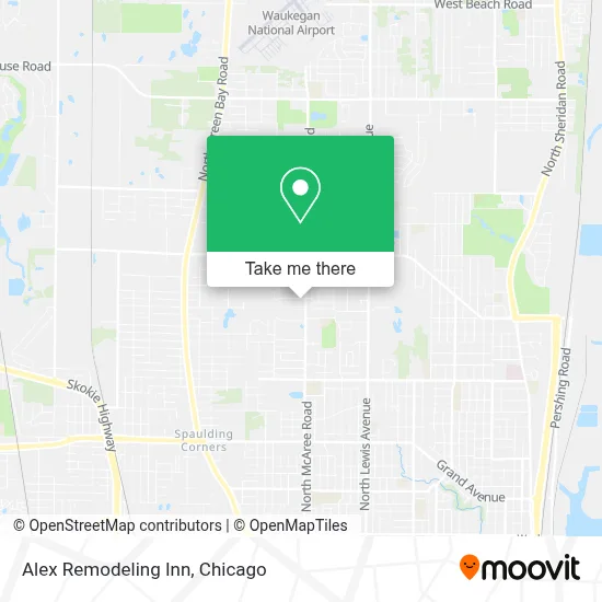 Alex Remodeling Inn map