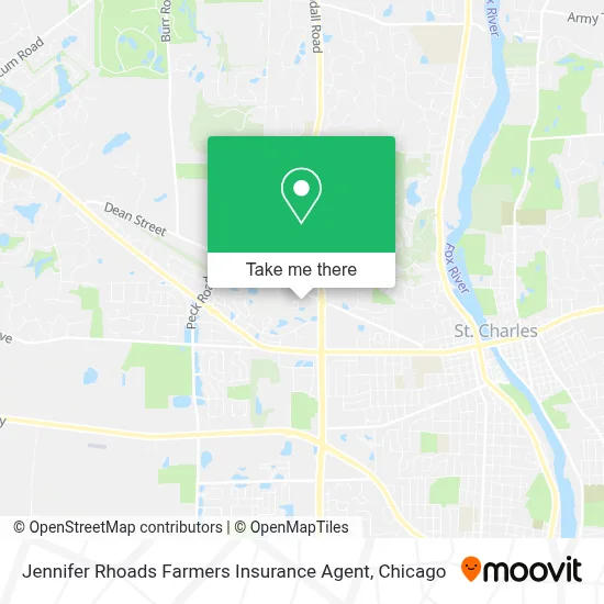 Jennifer Rhoads Farmers Insurance Agent map