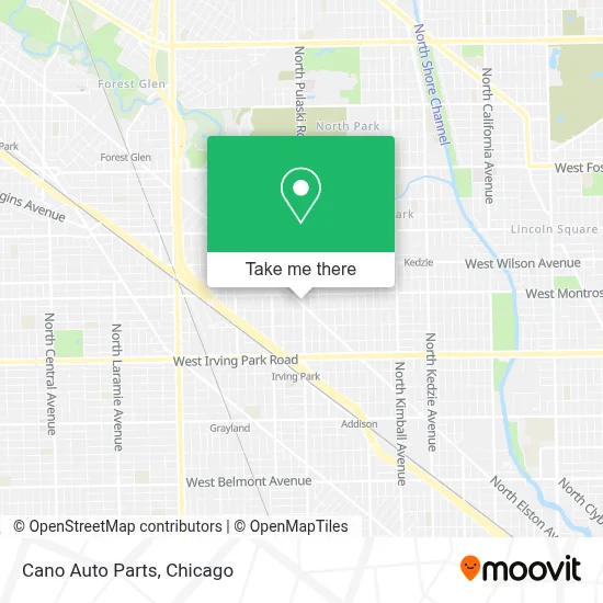 Cano Auto Parts map
