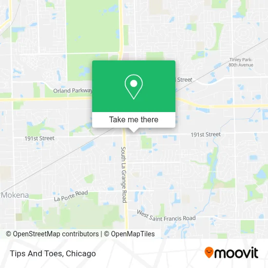 Tips And Toes map