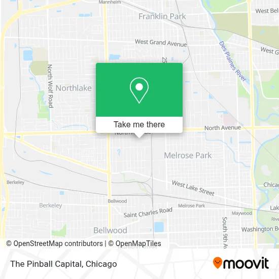 The Pinball Capital map