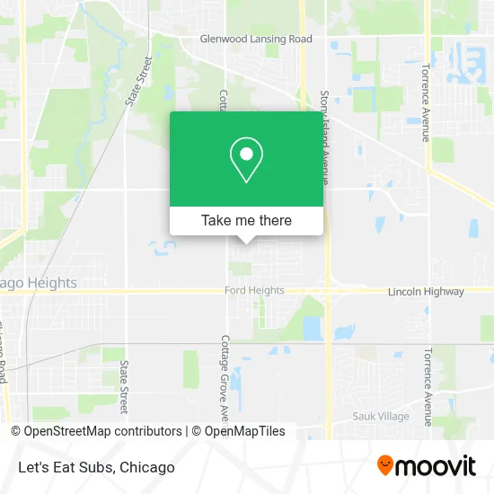 Let's Eat Subs map