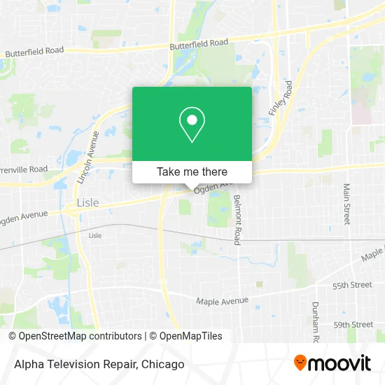 Alpha Television Repair map