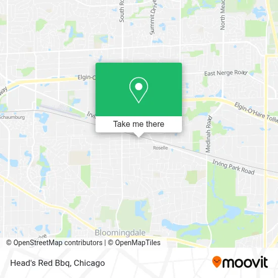 Head's Red Bbq map