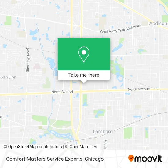 Comfort Masters Service Experts map