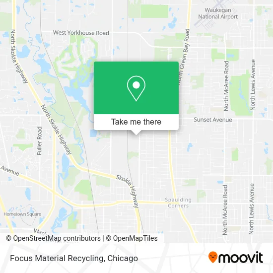 Focus Material Recycling map