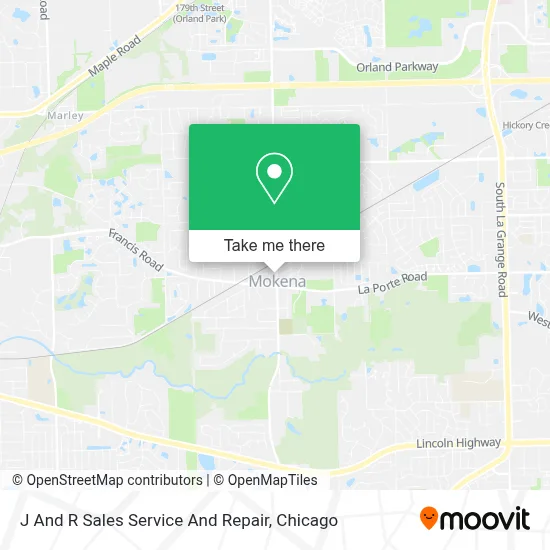 J And R Sales Service And Repair map