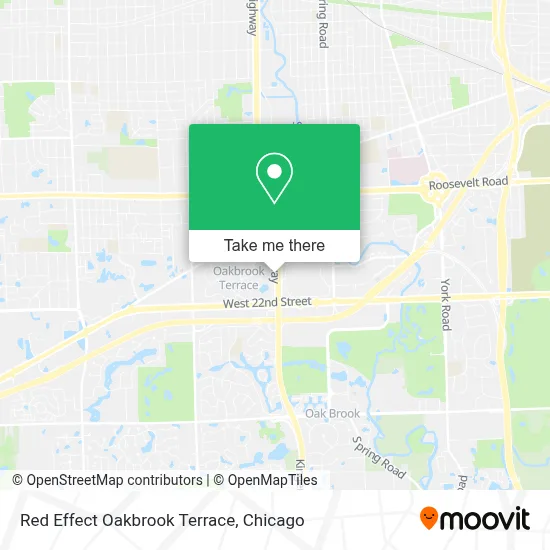 Red Effect Oakbrook Terrace map