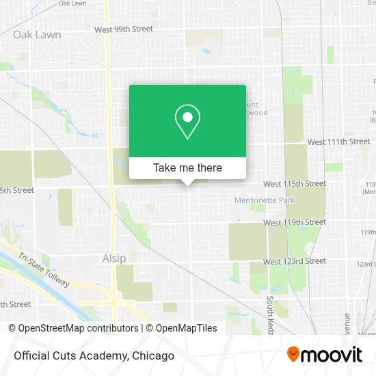 Official Cuts Academy map