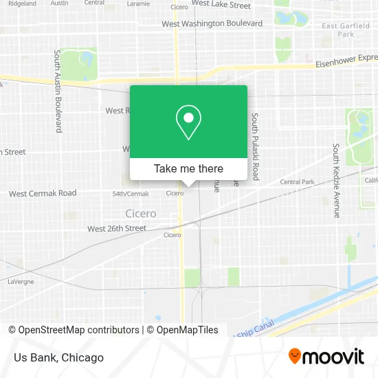 Us Bank map