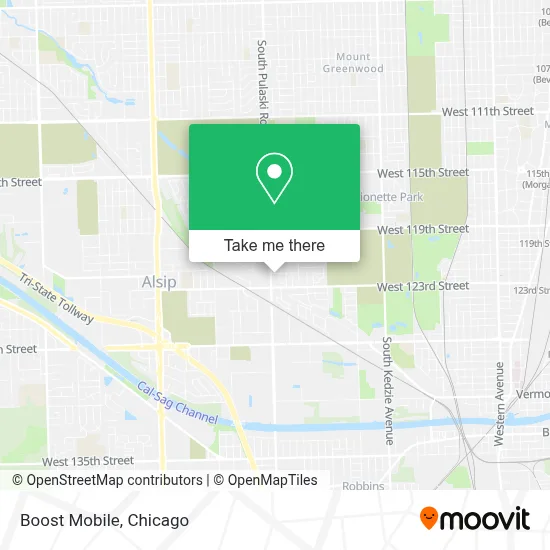 Boost Mobile map