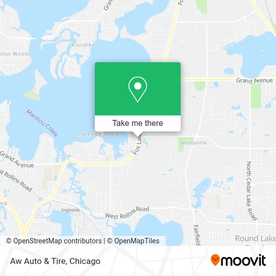 Aw Auto & Tire map