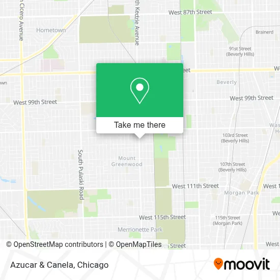 Azucar & Canela map