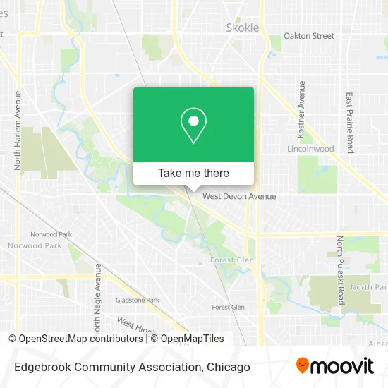 Edgebrook Community Association map