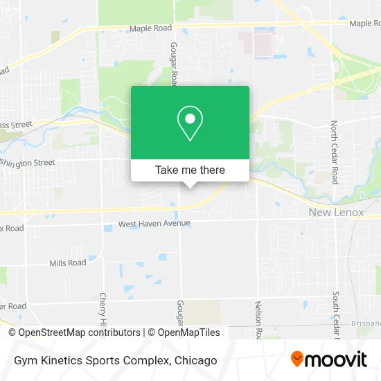 Gym Kinetics Sports Complex map