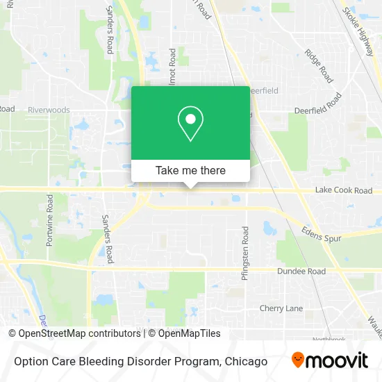 Option Care Bleeding Disorder Program map