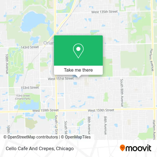 Cello Cafe And Crepes map