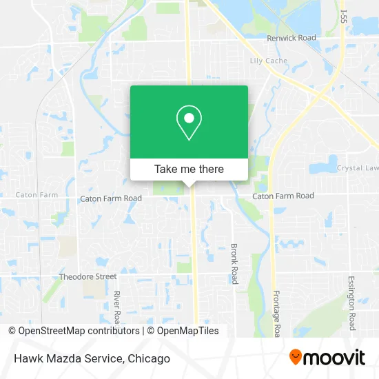Hawk Mazda Service map