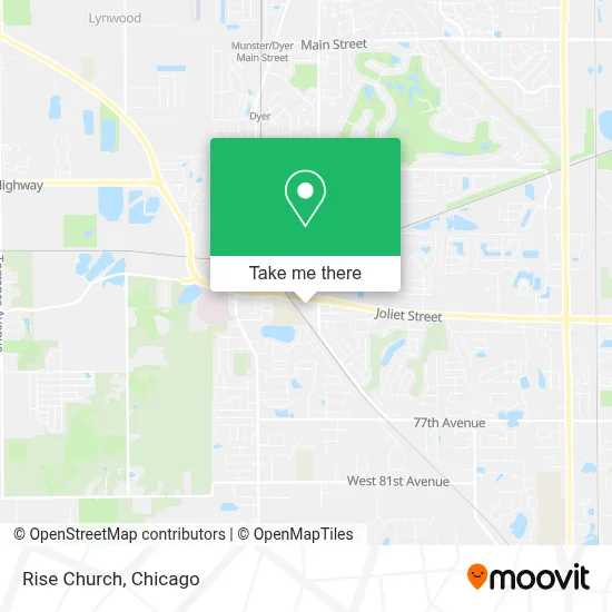 Rise Church map