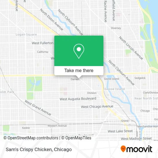 Sam's Crispy Chicken map