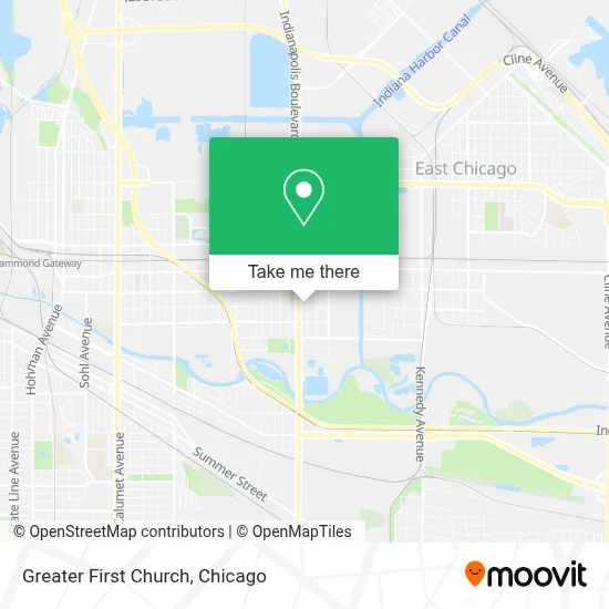 Greater First Church map