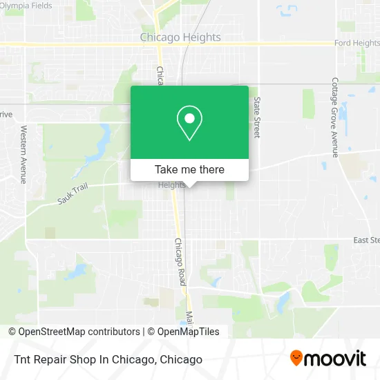 Tnt Repair Shop In Chicago map