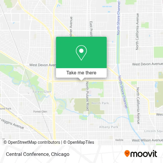 Central Conference map