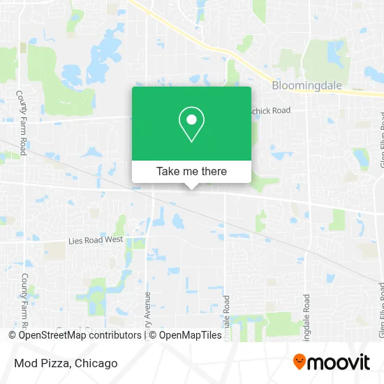 Mod Pizza map
