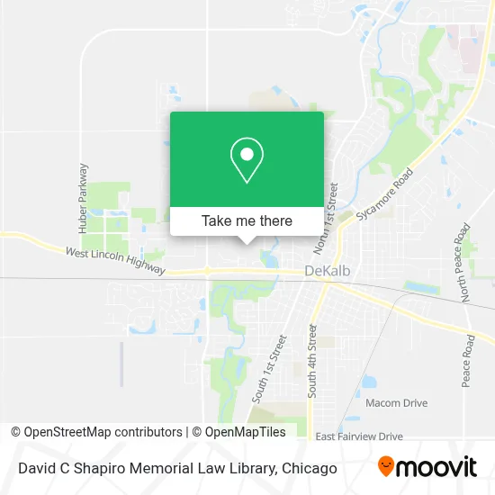 David C Shapiro Memorial Law Library map
