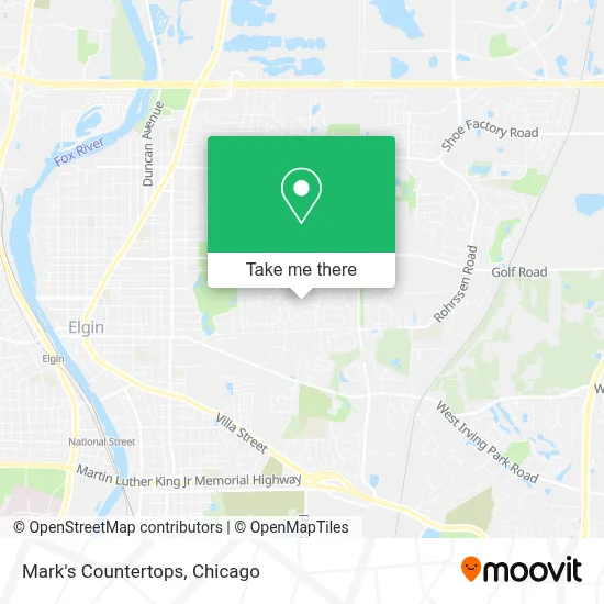 Mark's Countertops map